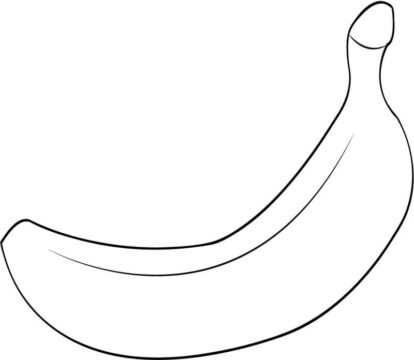 Dibujo de Platano Impresionante para Colorear