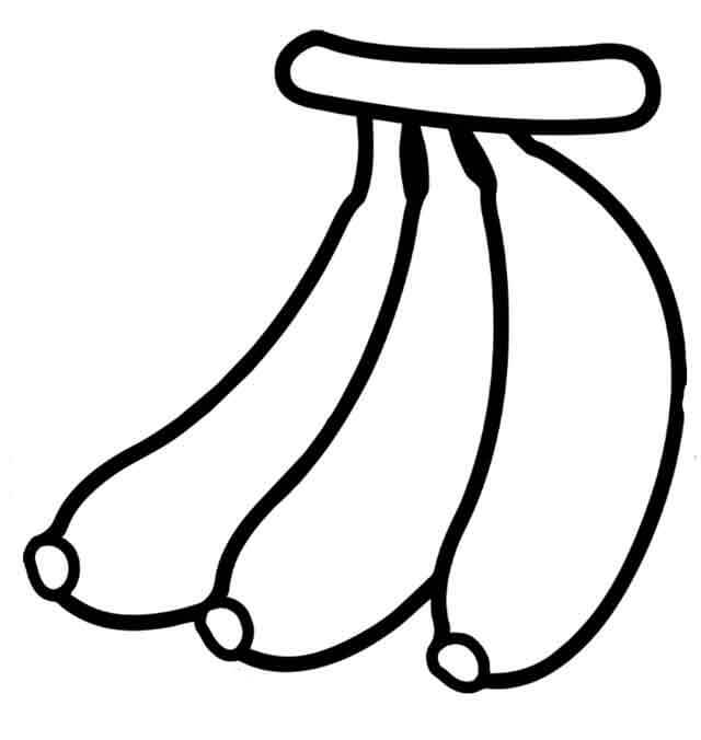 Dibujo de Platano Increible para Colorear