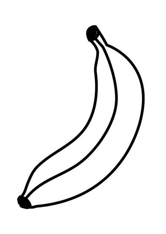 Dibujo de Una Banana para Colorear