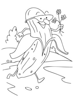 Dibujo de Iekli Muz Karikatr para Colorear