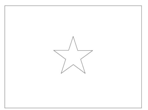Dibujo de Bandera de Vietnam para Colorear