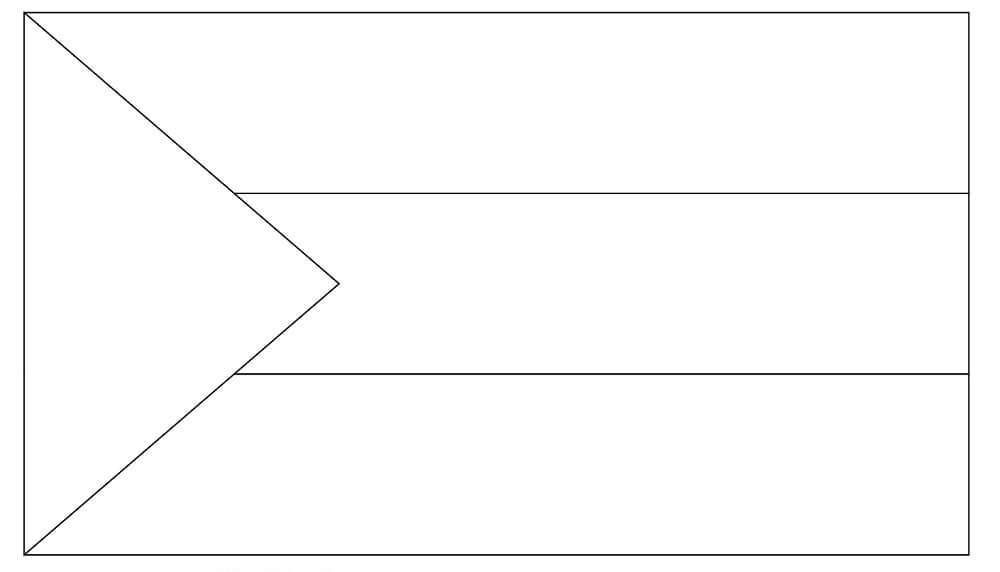 Dibujo de Bandera Palestina para Colorear
