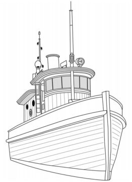 Dibujo de Remolcador para Colorear