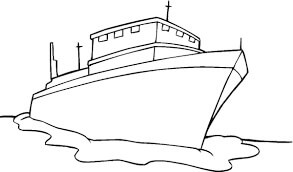 Dibujo de Barco Asombroso para Colorear