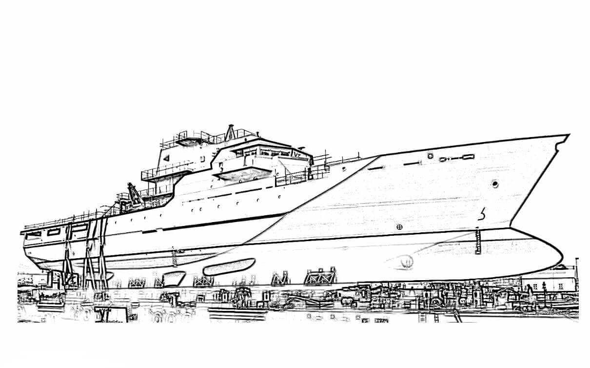 Dibujo de Barco Mega Deep Seas para Colorear