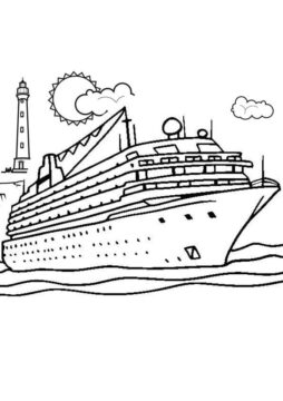 Dibujo de Nave Perfecta para Colorear