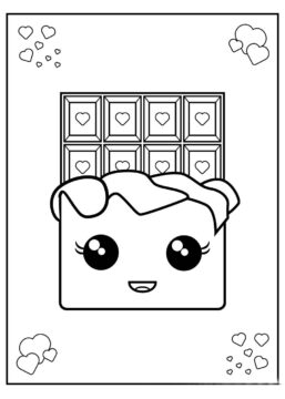 Dibujo de Diversion de Chocolate para Colorear