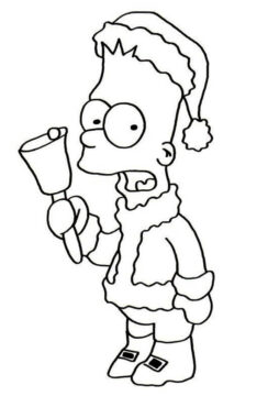 Dibujo de El Bart para Colorear