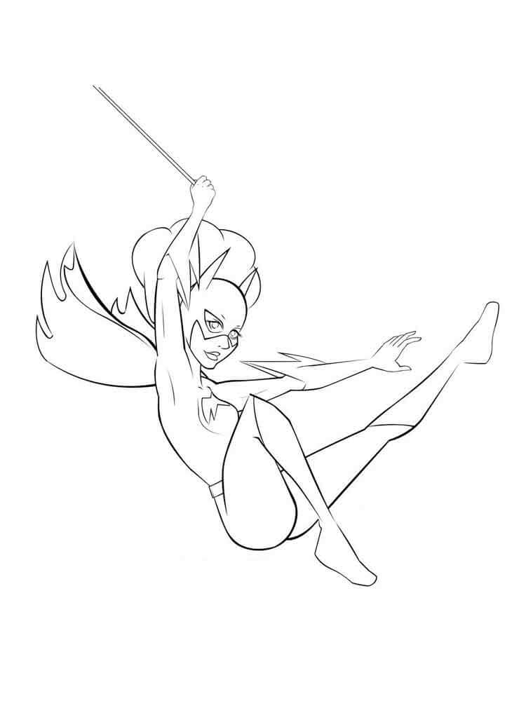 Dibujo de Batgirl Perfecto para Colorear