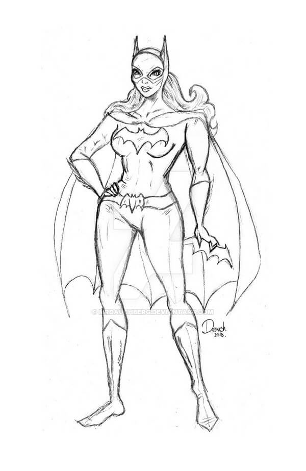 Dibujo de Batichica Impresionante para Colorear