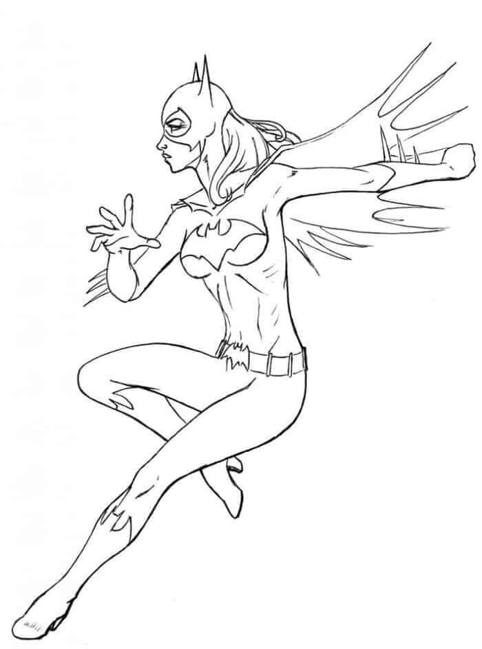 Dibujo de Batichica Luchando para Colorear