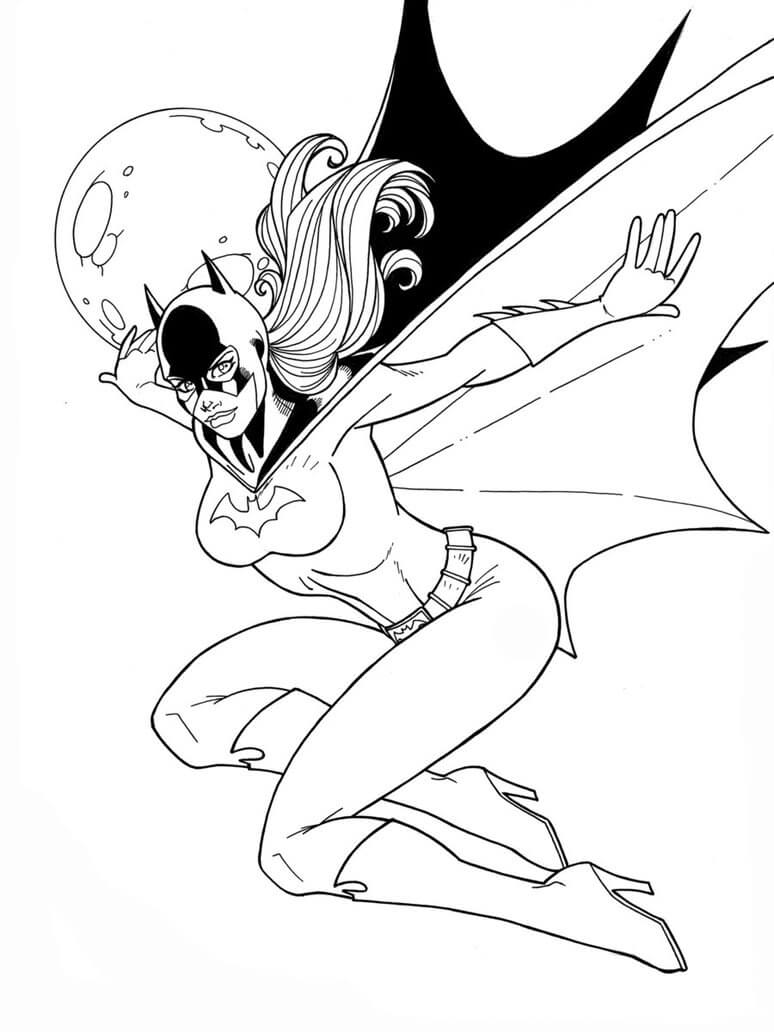 Dibujo de Batichica Volando para Colorear