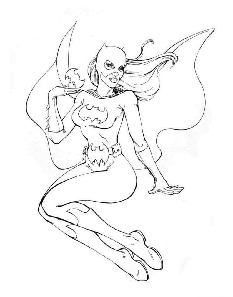 Dibujo de Sexy Batgirl para Colorear
