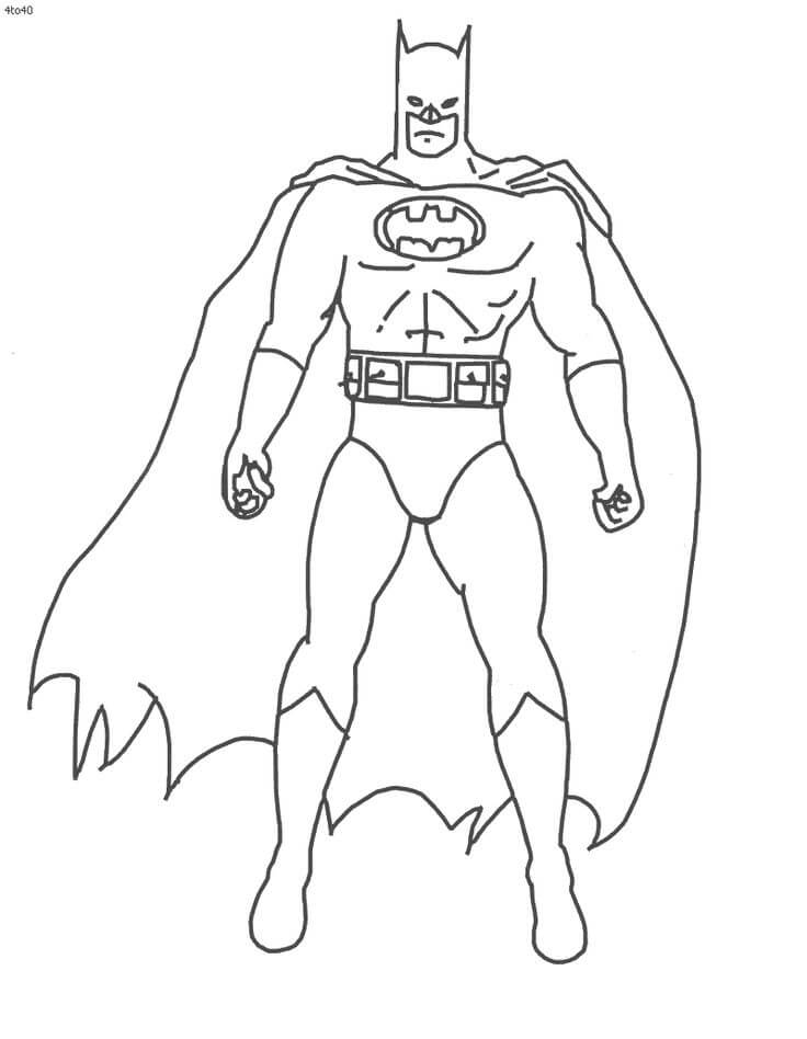 Dibujo de Batman básico para Colorear