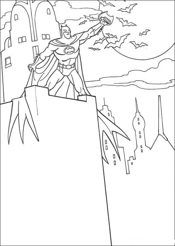 Dibujo de Batman Knisht Oscuro para Colorear