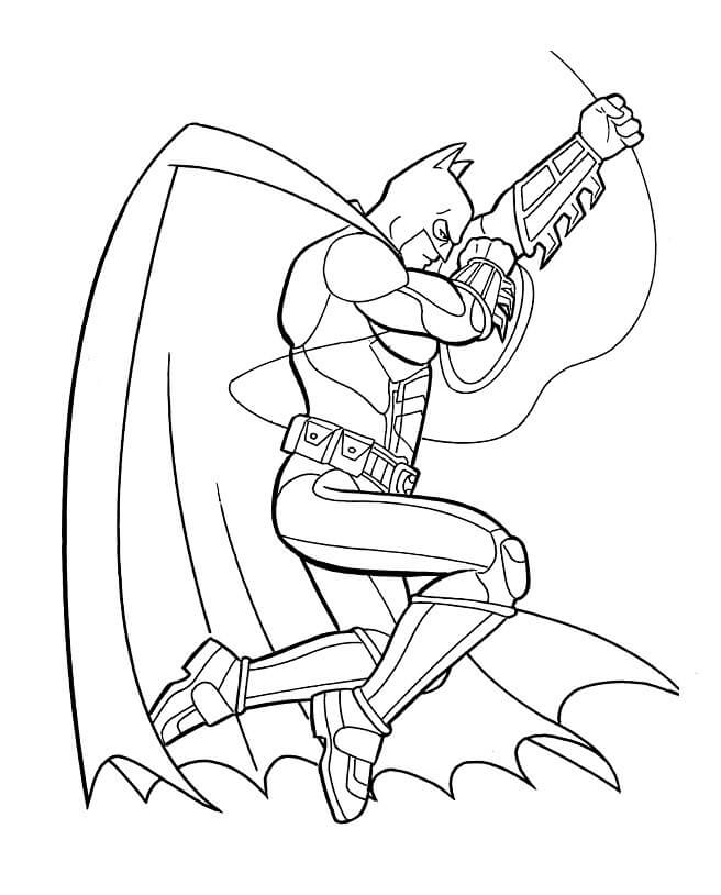 Dibujo de Batman Lucha para Colorear
