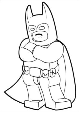 Dibujo de Divertido Lego Batman para Colorear