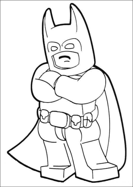 Dibujo de Divertido Lego Batman para Colorear