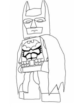 Dibujo de Fresco Lego Batman para Colorear