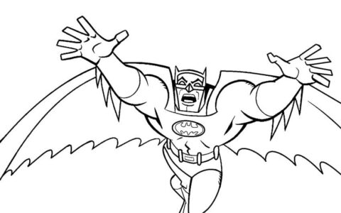 Dibujo de Gran Batman para Colorear