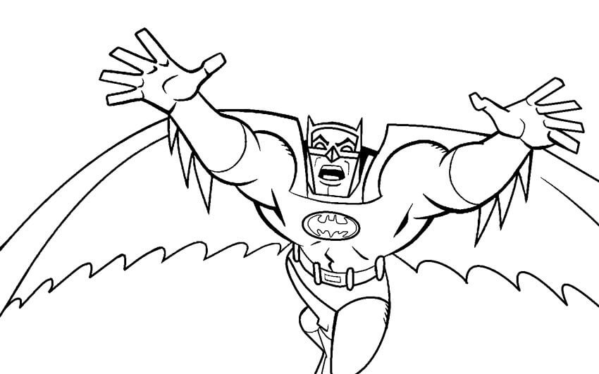 Dibujo de Gran Batman para Colorear
