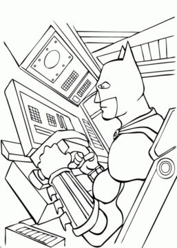 Dibujo de Imágenes Gratis de Batman para Colorear