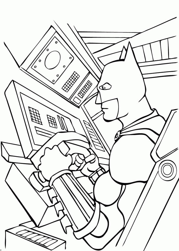 Dibujo de Imágenes Gratis de Batman para Colorear