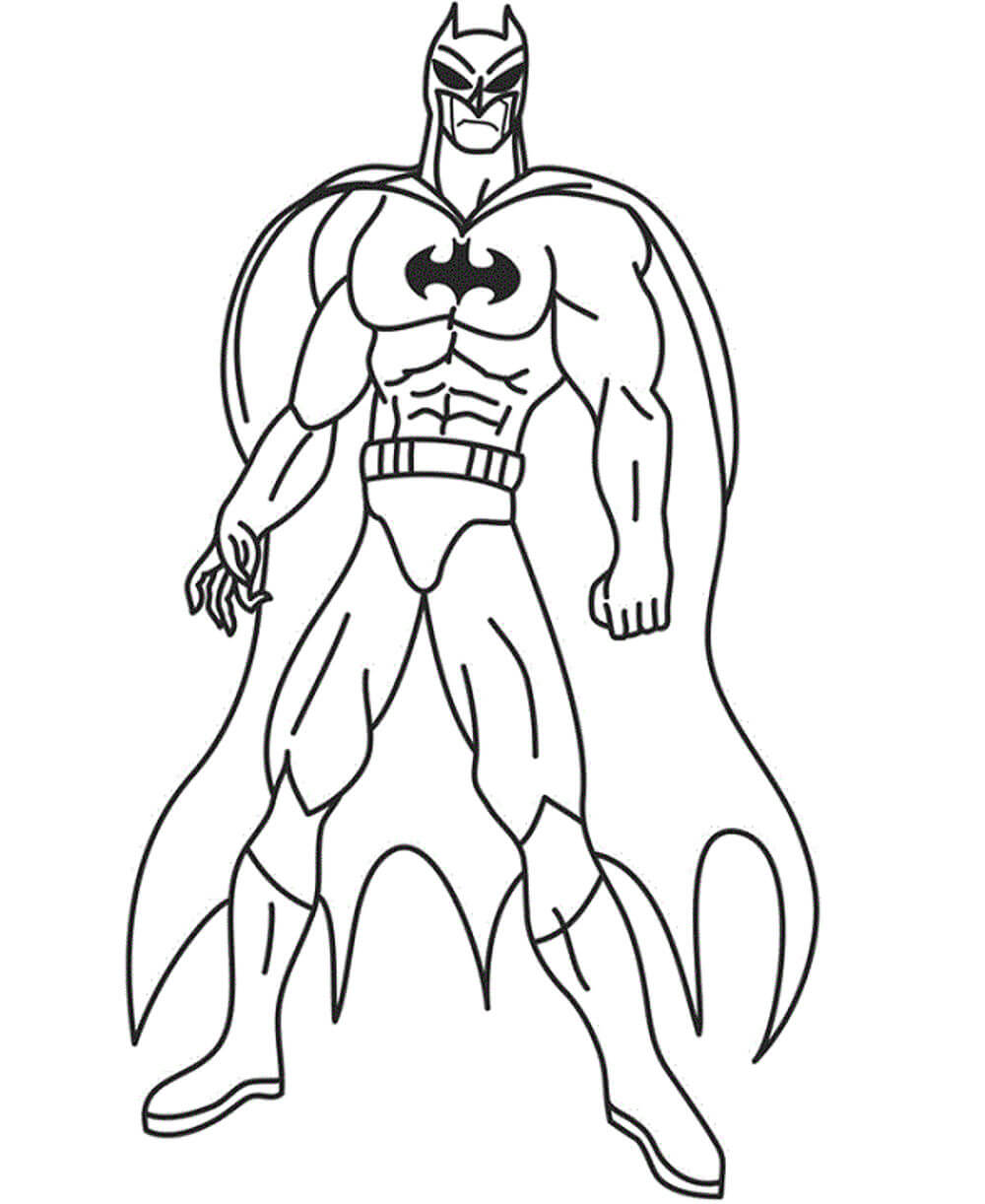 Dibujo de Impresionante Batman para Colorear