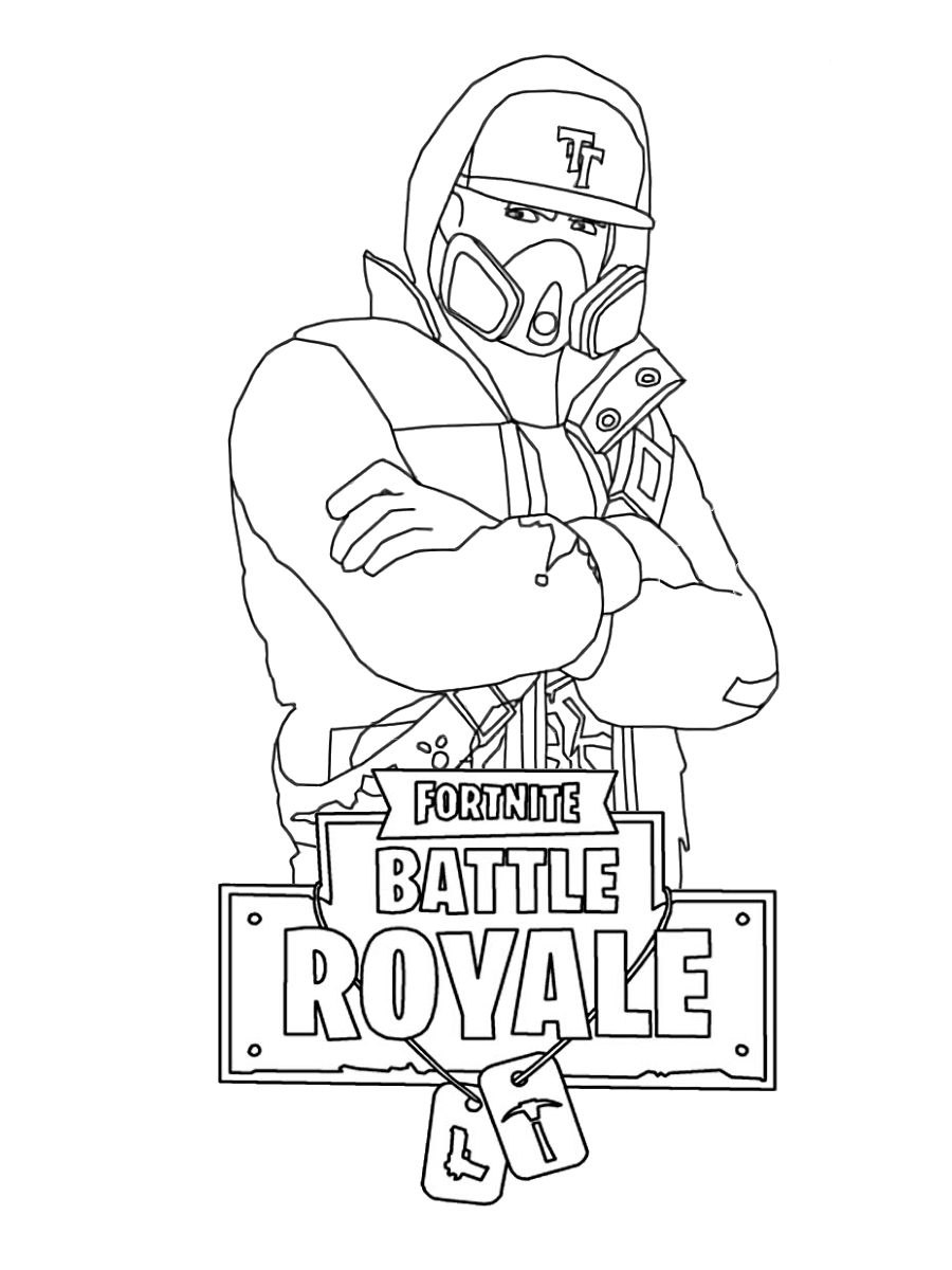 Dibujo de Abstrakt Fortnite para Colorear