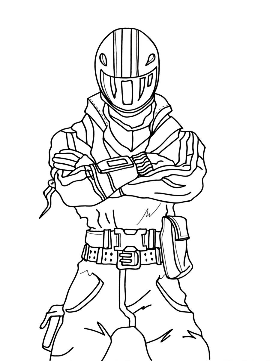 Dibujo de Agotamiento Fortnite para Colorear