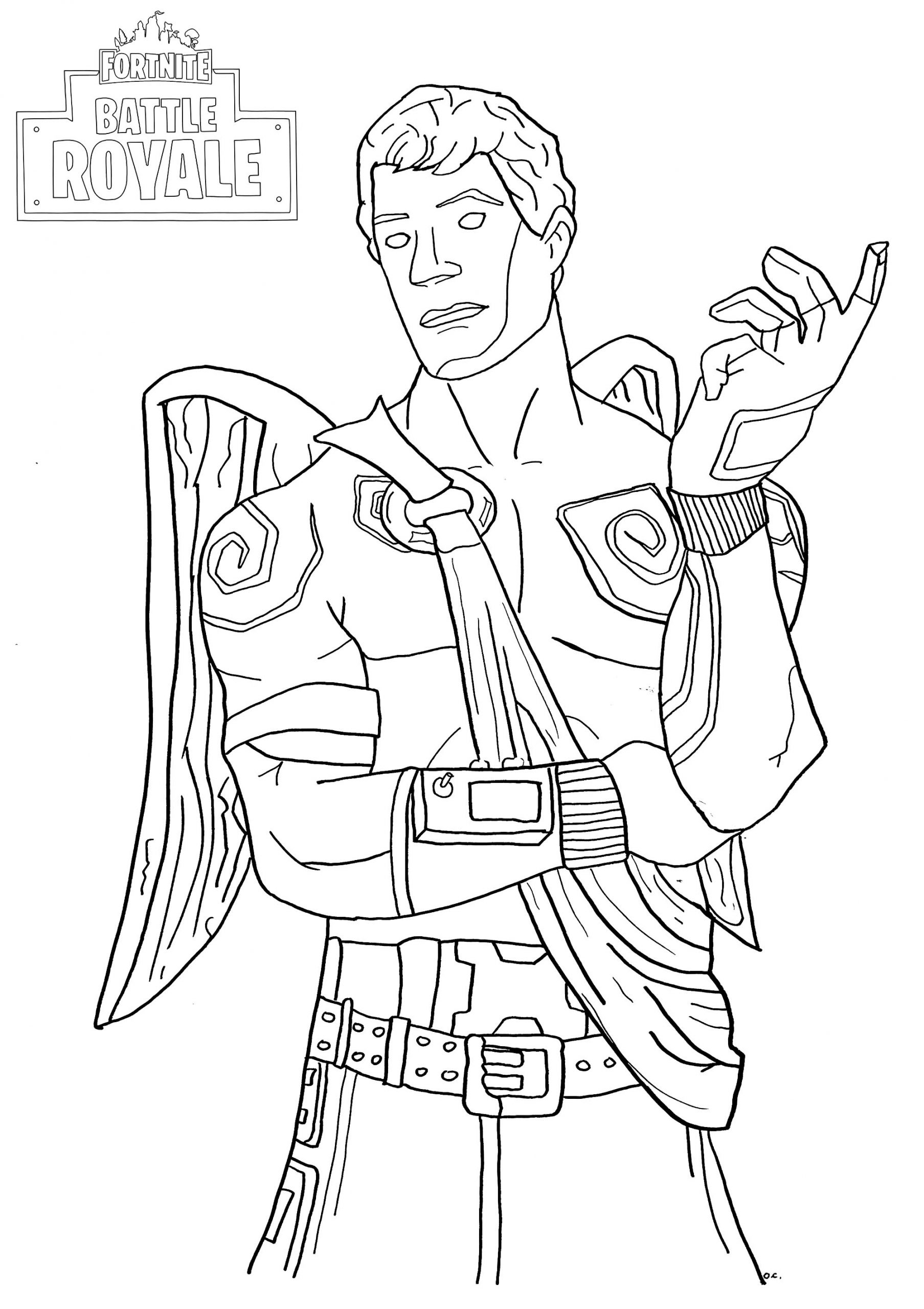 Dibujo de Amante Ranger Fortnite para Colorear