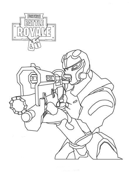 Dibujo de Carburo Fortnite para Colorear