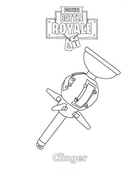 Dibujo de Clinger Fortnite para Colorear