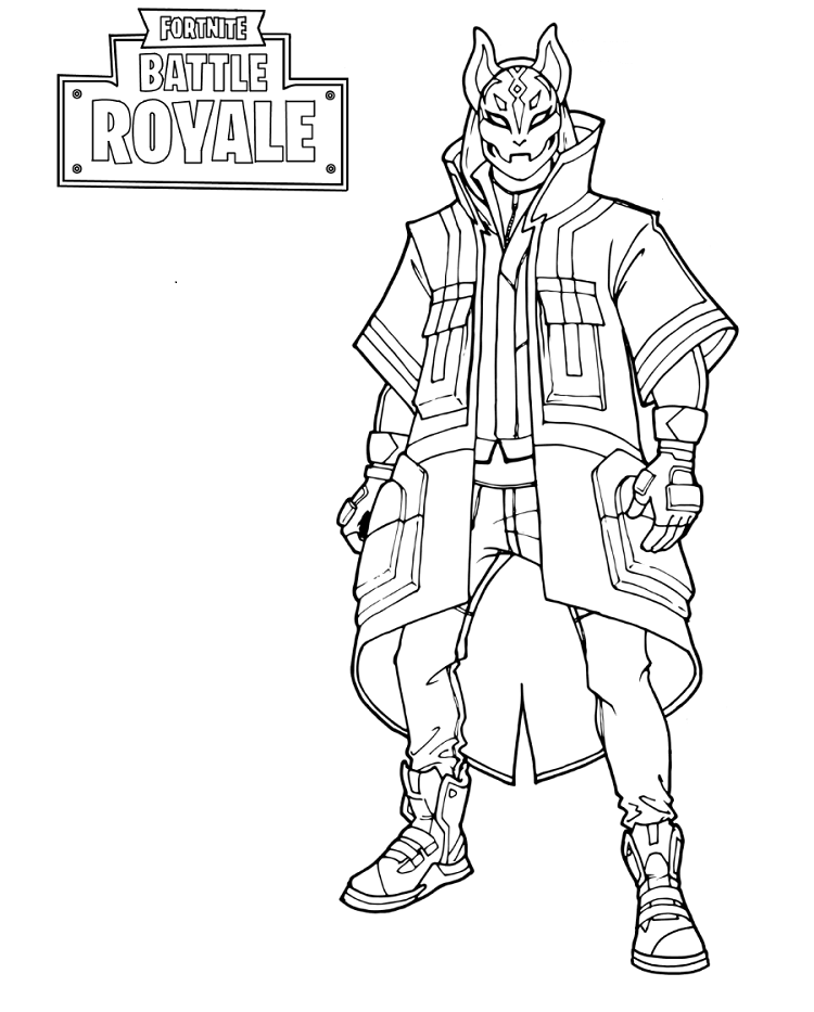 Dibujo de Deriva de la Piel Estilo 6 para Colorear
