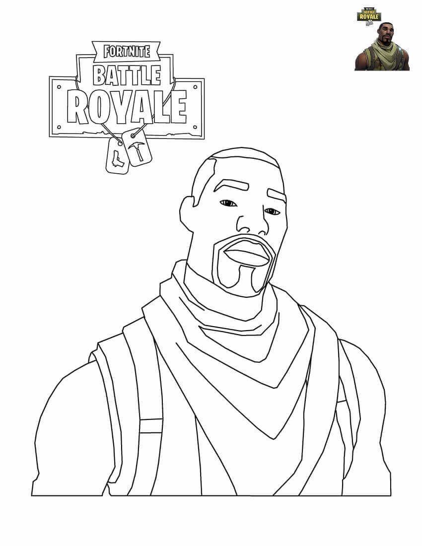 Dibujo de Explorar Fortnite para Colorear