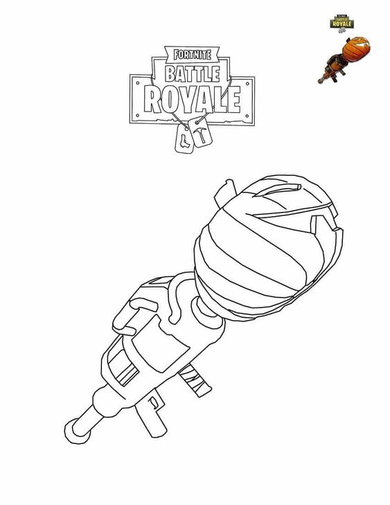 Dibujo de Lanzador de Calabaza para Colorear