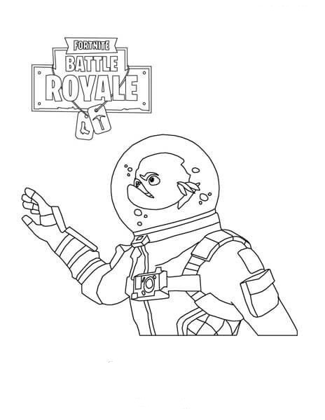 Dibujo de Leviatan Fortnite para Colorear