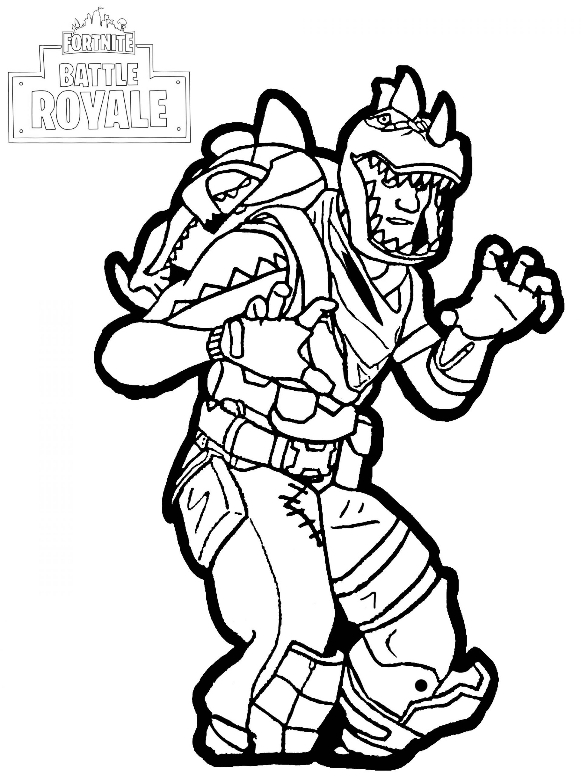 Dibujo de Rex en Fortine para Colorear
