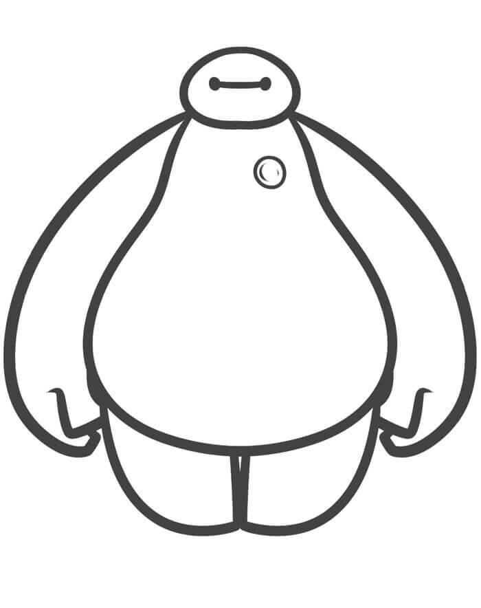 Dibujo de Diversin Baymax para Colorear