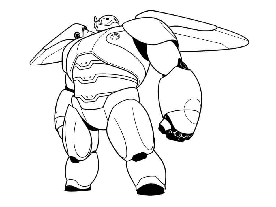 Dibujo de Frío Blindado Baymax para Colorear