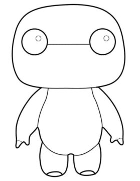 Dibujo de Funko Pop Baymax para Colorear
