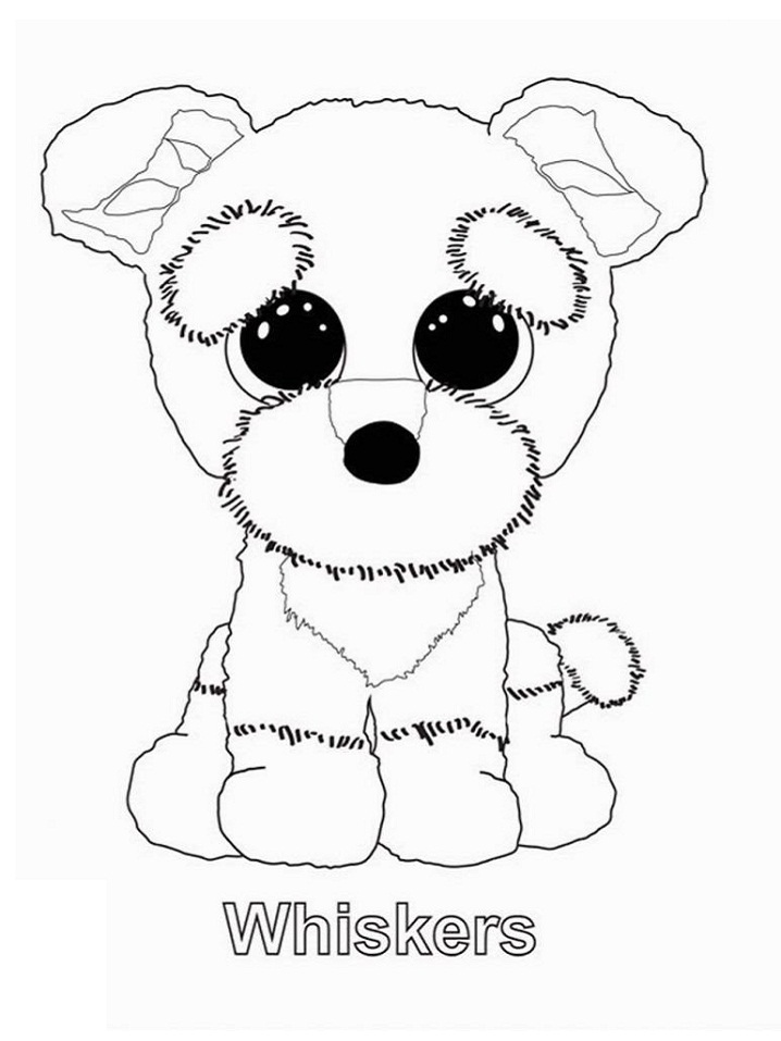 Dibujo de Bigotes Beanie Boo para Colorear
