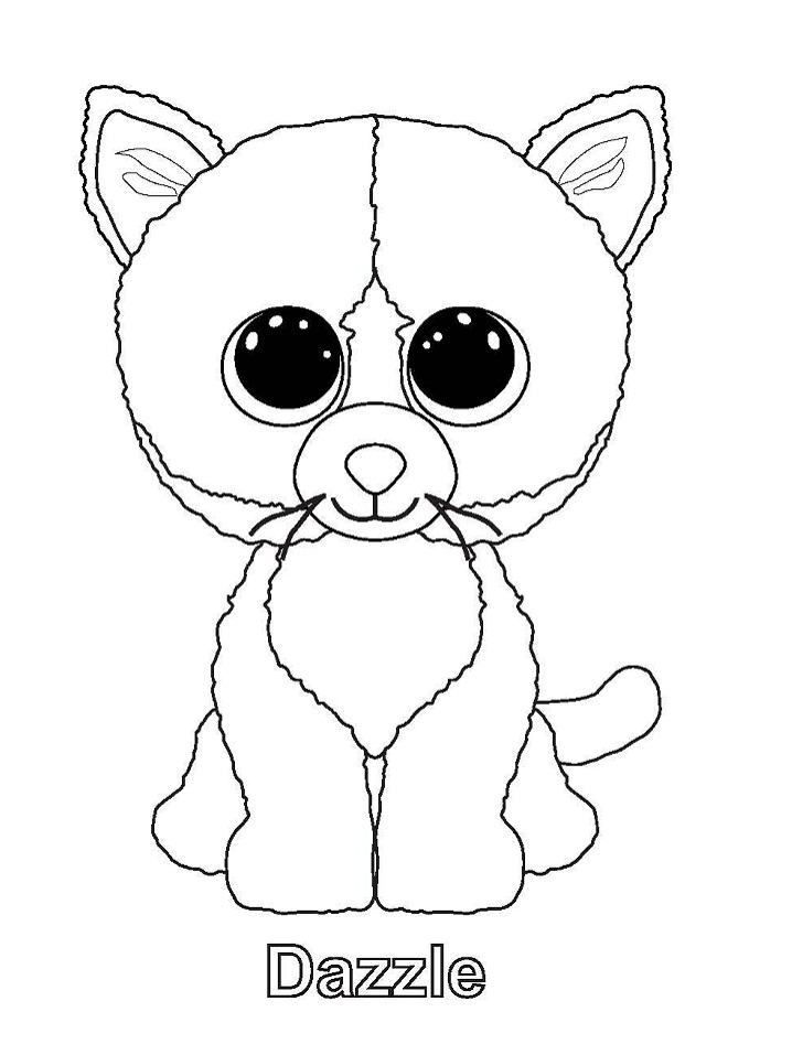 Dibujo de Dazzle Beanie Boo para Colorear