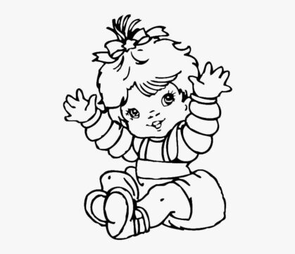 Dibujo de Seductora Linda niña para Colorear