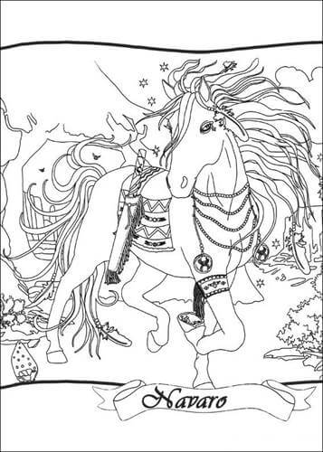 Dibujo de Bella Caminando para Colorear