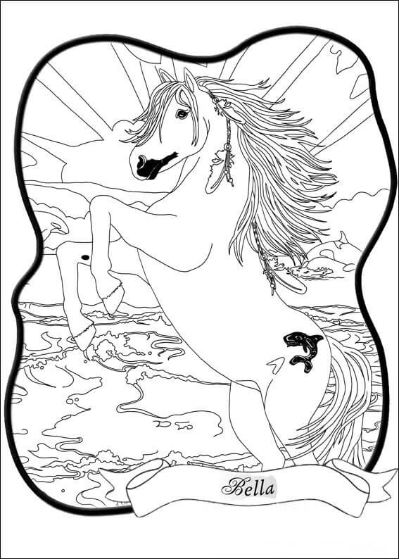 Dibujo de Bella Increble para Colorear