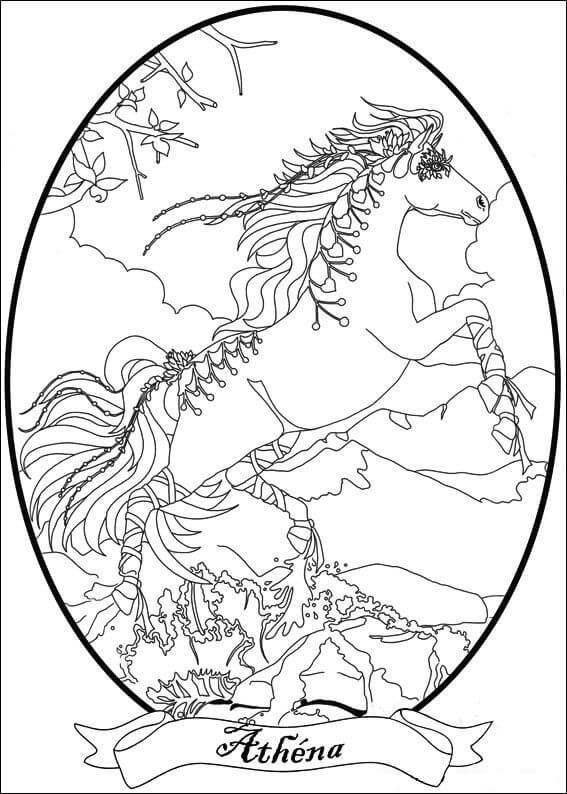 Dibujo de Bella Saltando para Colorear