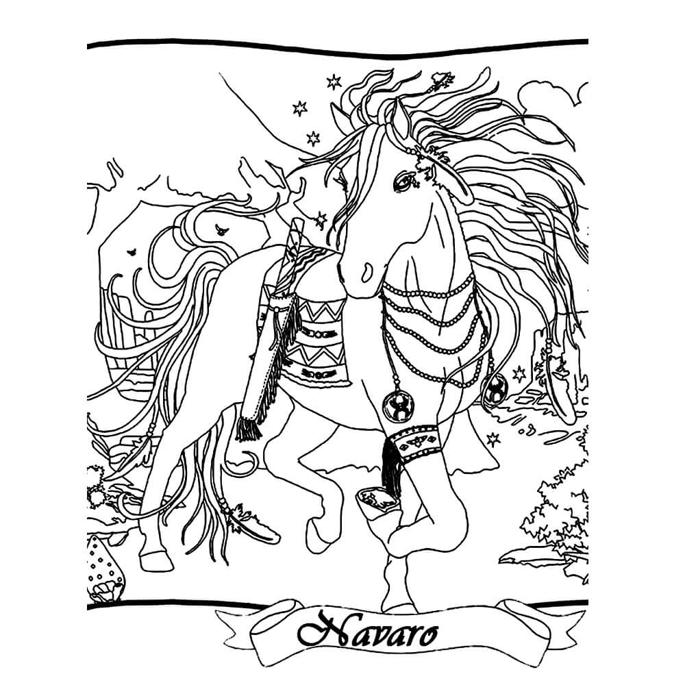 Dibujo de Bella Sara Linda para Colorear