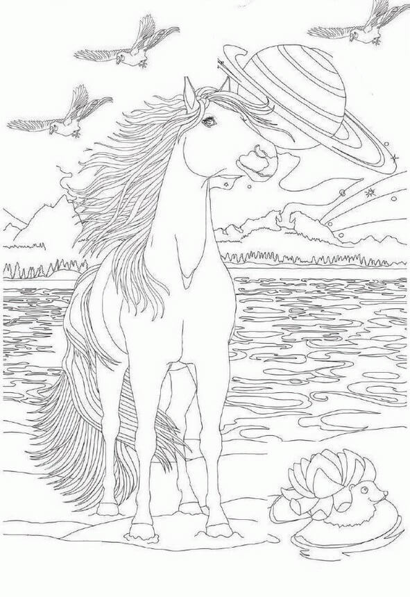 Dibujo de Bella en la Playa para Colorear