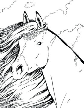 Dibujo de Enfrntate a Bella y Sara para Colorear